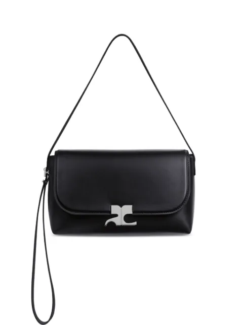 Courrèges Icontype shoulder bag Black 326GSA240CR0027