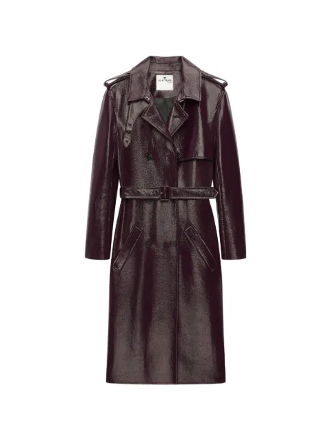 Courrèges double-breasted trench coat Red 326CMA296VY0014