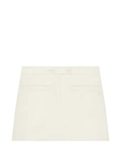 Courrèges tailored A-line mini skirt White 326CJU363PL0170