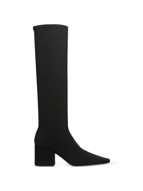 Courrèges stretch-jersey knee-high boots Black 326SBT094PL0025