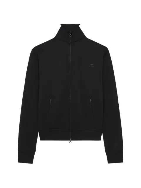 Courrèges side-stripe tracksuit jacket Black 326JVE174JS0002