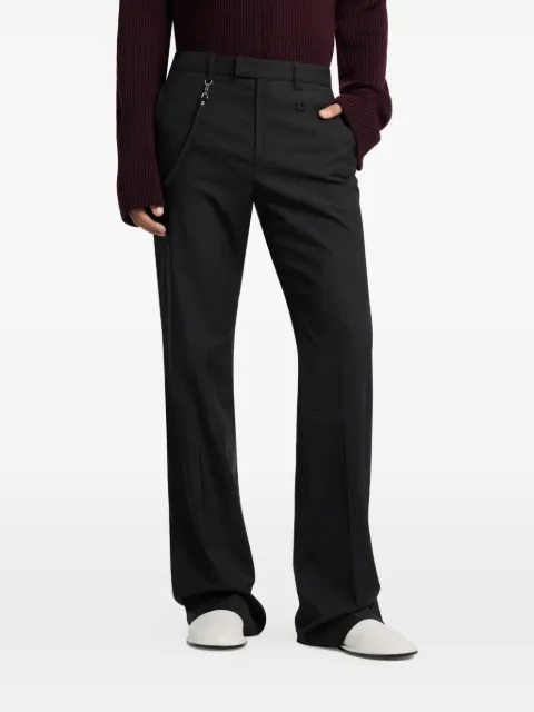 Courrèges logo-patch trousers Black 326CPA710PL0222