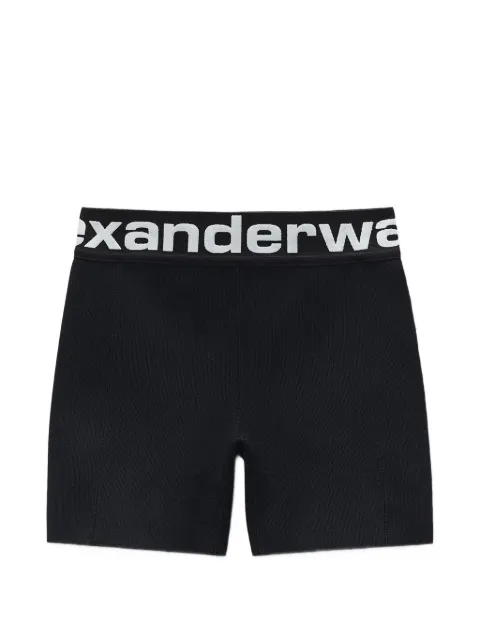 Alexander Wang logo elastic bike shorts Black 1KC3264072