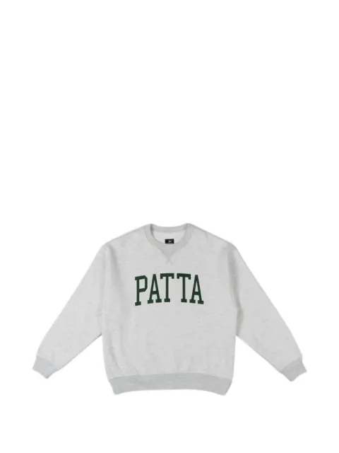 PATTA logo-print crew-neck sweatshirt Grey SS26ALCSLMG