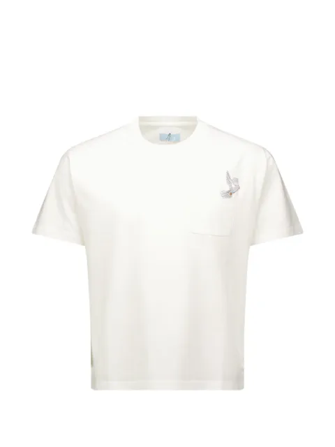 3.PARADIS embroidered-pocket T-shirt Neutrals 3PSS25RTSW