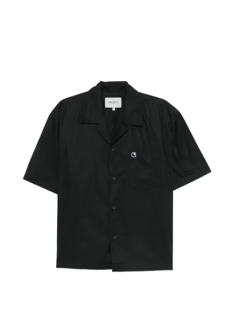 Carhartt WIP Kendry logo-embroidered short-sleeve cotton shirt Black I036809