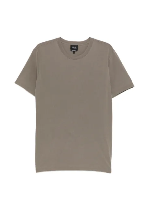 A.P.C. logo-print crew-neck T-shirt Grey COHBSM26470