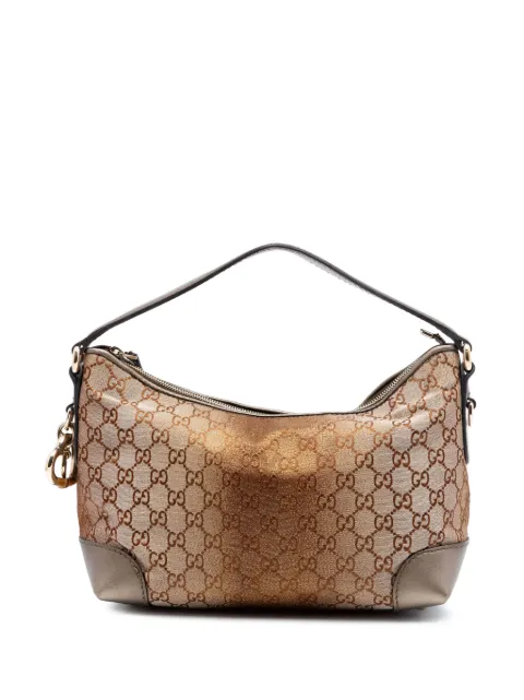 Gucci Pre-Owned 2016-2026 GG Lurex Heart Bit handbag Brown FQL43JRVNC9PM6EN