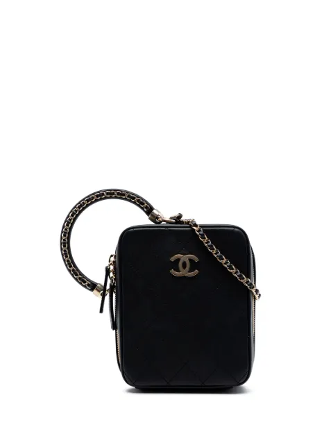 CHANEL Pre-Owned 2019 Calfskin Stitched Cup Of Tea Vanity Case satchel Black BCINJFIQ29T9Y8W2