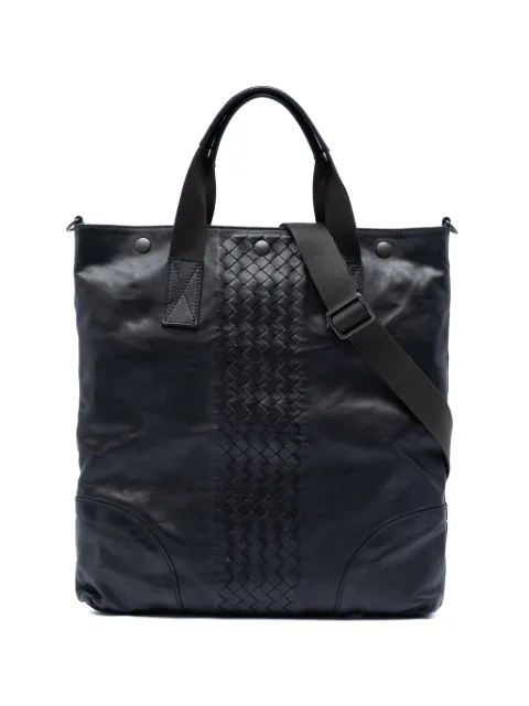 Bottega Veneta Pre-Owned 2012-2026 Intrecciato Trimmed Nappa Convertible Tote satchel Black AC12HN8H9RDPOFYJ