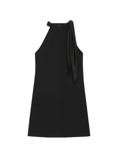 Courrèges logo-detail mini dress Black 326CRO893PL01709999