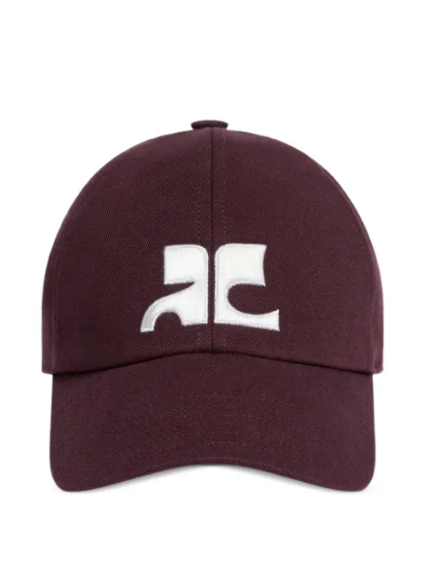 Courrèges AC-logo cotton cap Purple 326TCT050CO0134