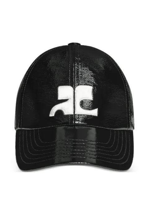 Courrèges AC-logo vinyl cap Black 326TCT050VY0014