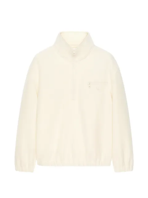 Courrèges quarter-zip high-neck sweater Neutrals 326CVE169WO0180