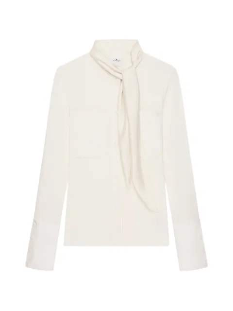 Courrèges scarf-collar shirt Neutrals 326JCH152JS01450001
