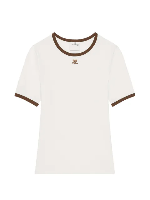 Courrèges Signature short-sleeve T-shirt White 125JTS017JS0203