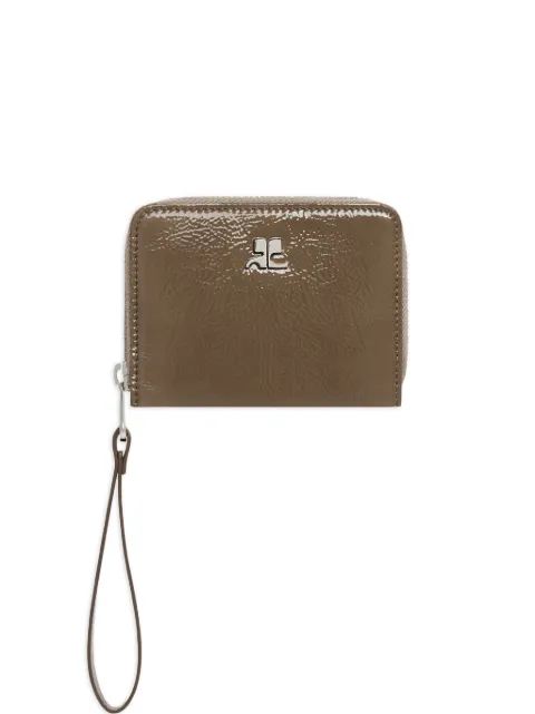 Courrèges zipped wallet Neutrals 126GPM037CR0043