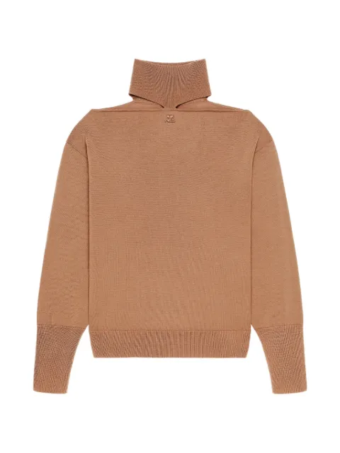 Courrèges merino-wool sweater Neutrals 326MPU281FI00851091
