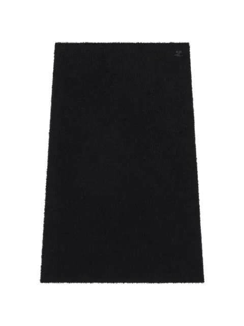 Courrèges bouclette midi skirt Black 326MJU393FI0086