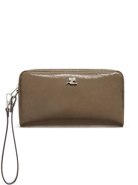 Courrèges AC naplack beauty pouch Brown 326GPM038CR0043