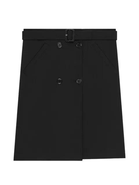 Courrèges double-breasted belted mini skirt Black 326CJU394PL0170