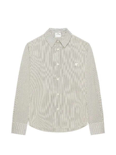 Courrèges striped poplin shirt Neutrals 326CCH154CO0228