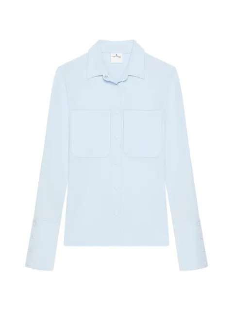 Courrèges two-pocket jersey shirt Blue 326JCH145JS0145