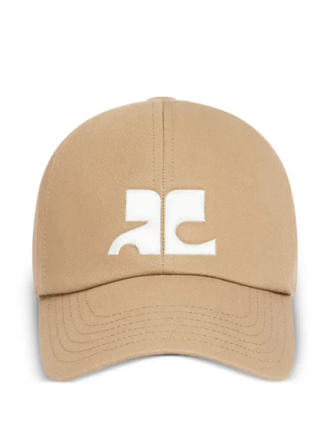 Courrèges AC-logo cotton cap Neutrals 326TCT050CO0134
