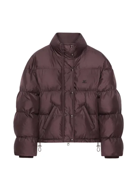 Courrèges cropped puffer jacket Red 326CMA305PL0112
