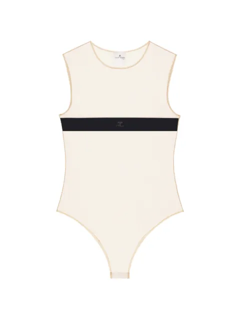 Courrèges transparent tulle bodysuit Black 326CBD187PL01599999