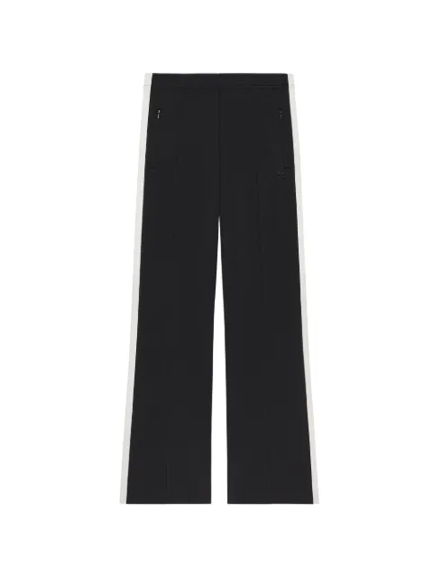 Courrèges side-stripe pintuck track pants Black 326JPA771JS0002