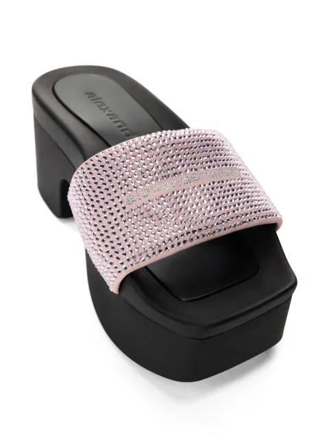 Alexander Wang crystal-embellished platform sandals Pink 30226S031