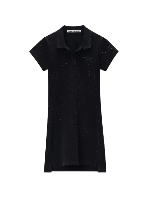 Alexander Wang crystal polo mini dress Black 1CC3266040