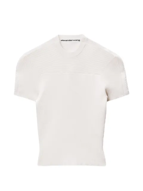 Alexander Wang logo track stripe tee White 1KC2261083