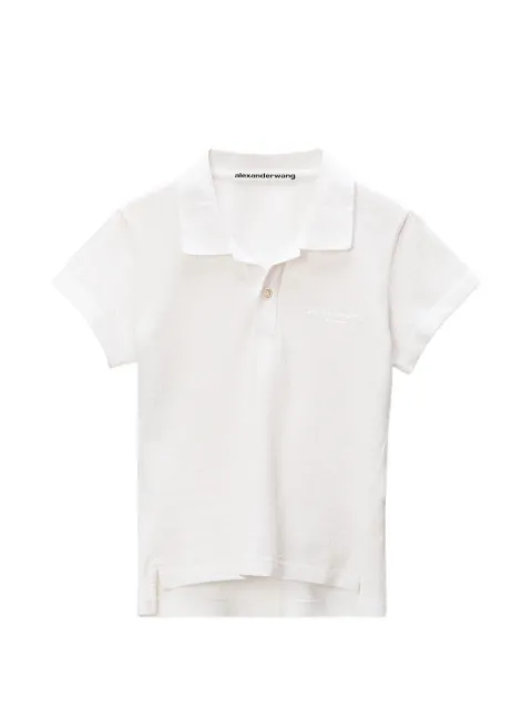 Alexander Wang crystal polo tee White 1CC3261354