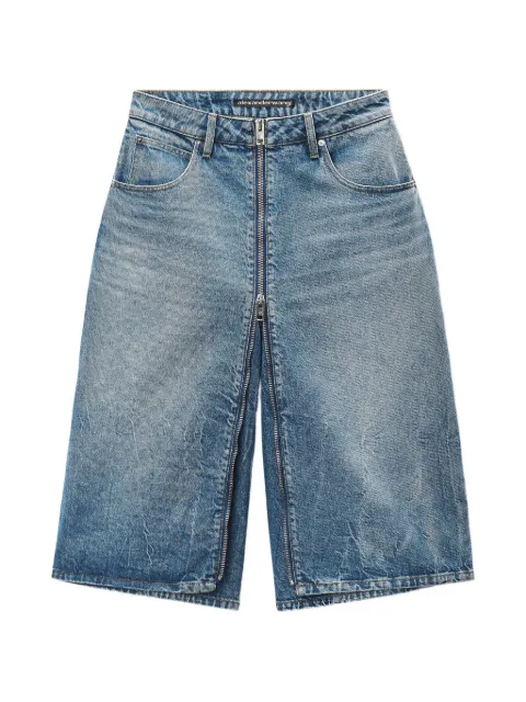 Alexander Wang zip-front midi skort Blue 4DC3265127