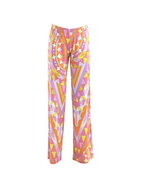 PUCCI geometric-print trousers Pink 6HJT316H777