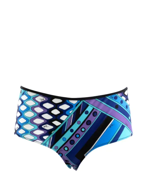 PUCCI Vivara-print bikini bottoms Blue 6HMX456H895