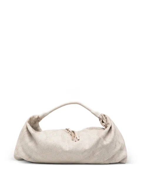 SOMMET Aura Petalino leather shoulder bag Neutrals AURAPETALINO
