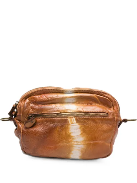 SOMMET Arlo Tie-Dye leather crossbody bag Brown ARLOTIEDYE