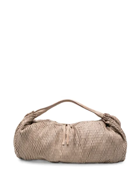SOMMET Aura Rete perforated shoulder bag Neutrals AURARETE