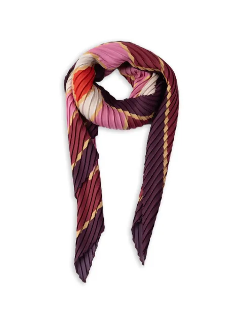 MULTITUDES BAGS Era geometric-print pleated scarf Purple PLEATEDSCARFERA