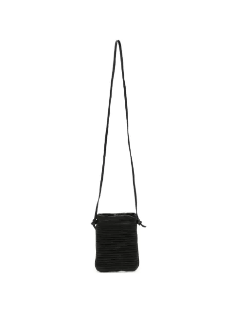 SOMMET Paloma Rows pleated crossbody bag Black PALOMAROWS