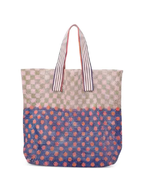 Épice Kanpur geometric mesh tote bag Red KANPURS2638