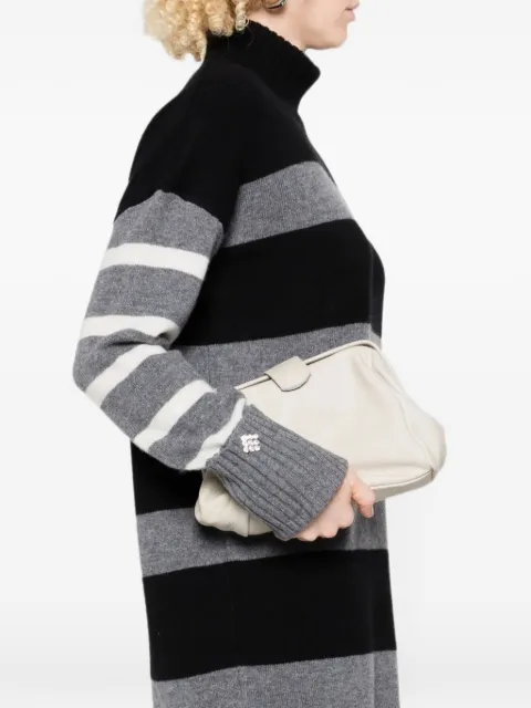 SOMMET Luma leather shoulder bag Neutrals LUMA