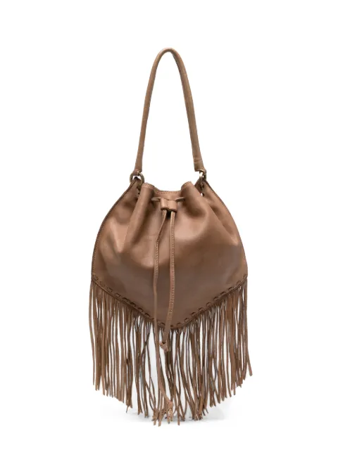 Caterina Lucchi Adelaide fringe-trimmed shoulder bag Brown ADELAIDE