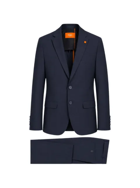 Digel single-breasted notched-lapel suit Blue 99407