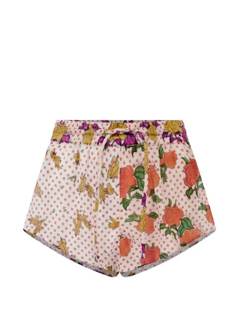 Donde Esteban floral-print cotton shorts Pink HS26SHO010