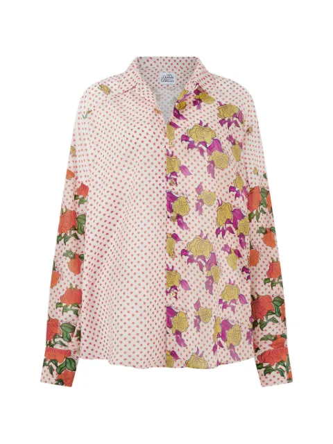 Donde Esteban floral-print cotton shirt White HS26SHI001