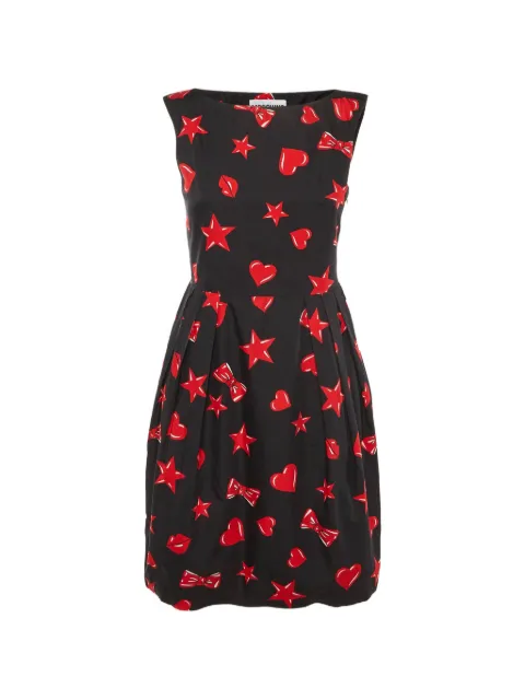 Moschino Pre-Owned printed midi dress Black 1224070